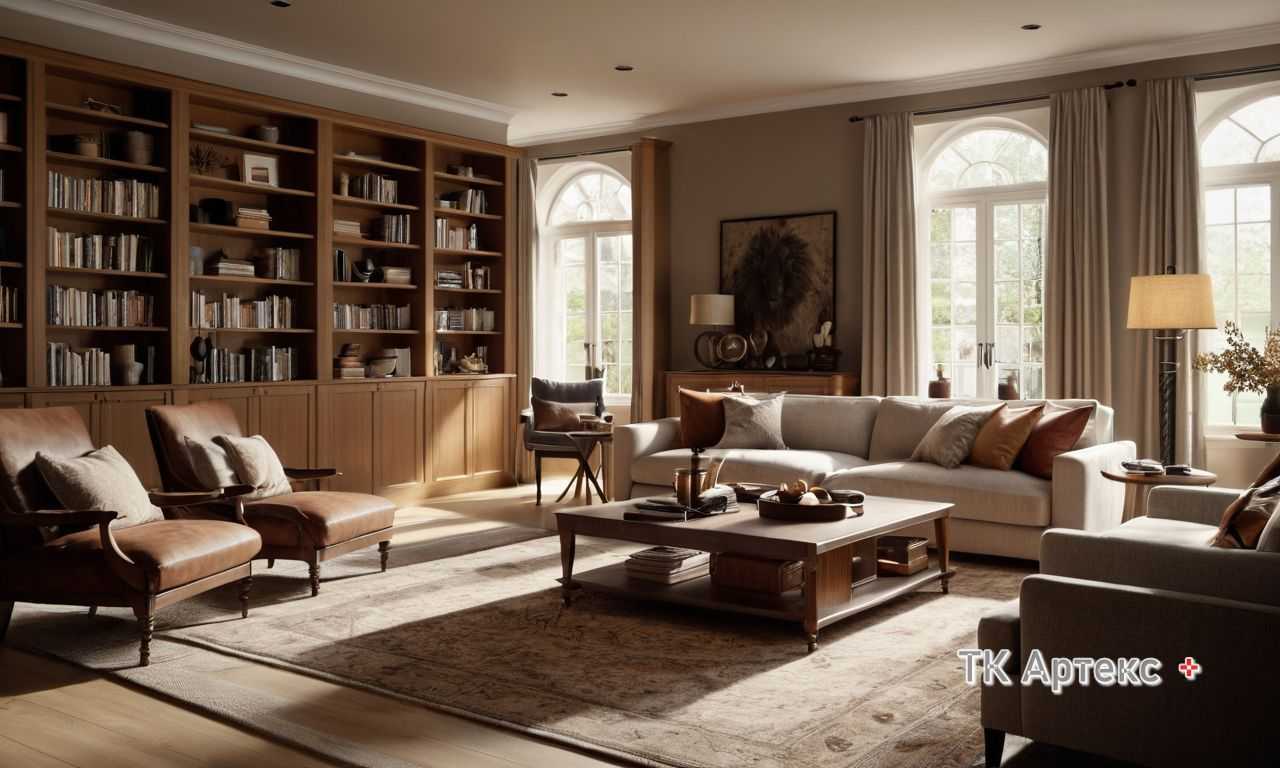 Подходящие цвета и текстуры для мебели с камином