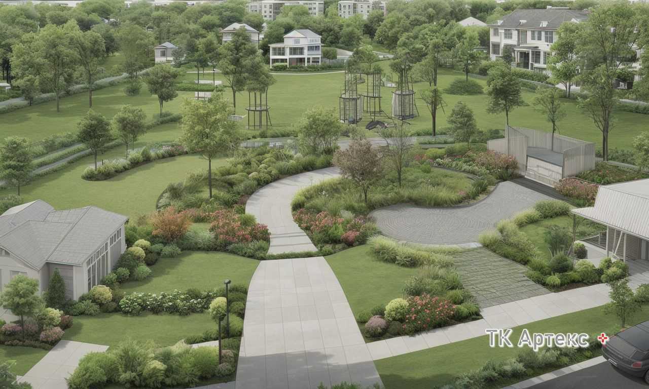 Спортивная зона для детей и взрослых для активного отдыха и тренировок