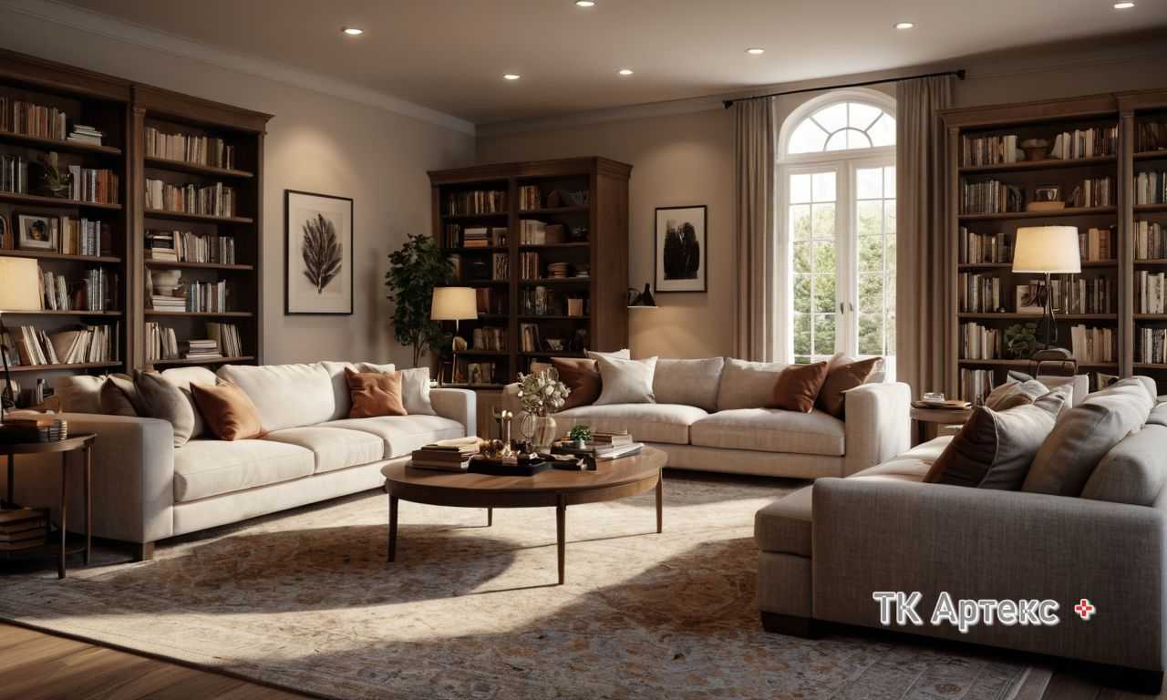 Современная встроенная мебель для создания стильной и удобной гостиной